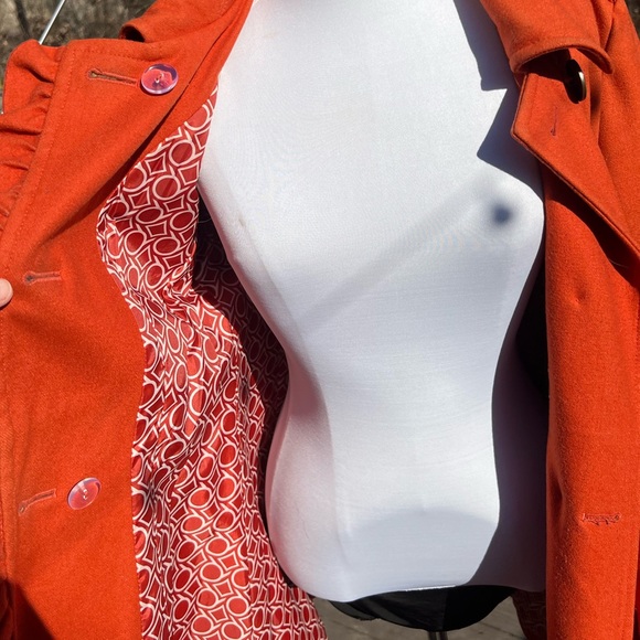 Anthropologie Ruffled Peacoat - Tulle Brand - Women’s Size S - Picture 4 of 9